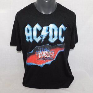 AC/DC The Razors Edge Band Tee Mens L Graphic T Shirt